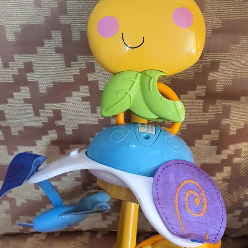 Fisher Price musical rotating mobile used with wind-up mechanism