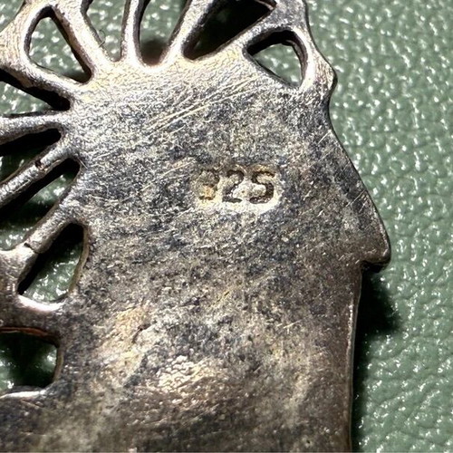 Vintage silver 925 necklace pendant used with Mykonos windmill