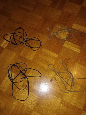 4 μεταχειρισμένα τηλεφωνικά καλώδια RJ11