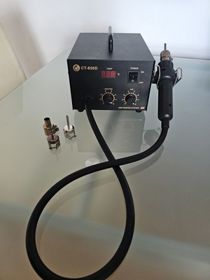 Σταθμός Θερμού Αέρα SMD Rework Station CT-850D σαν καινούργιο, με 3 ακροφύσια