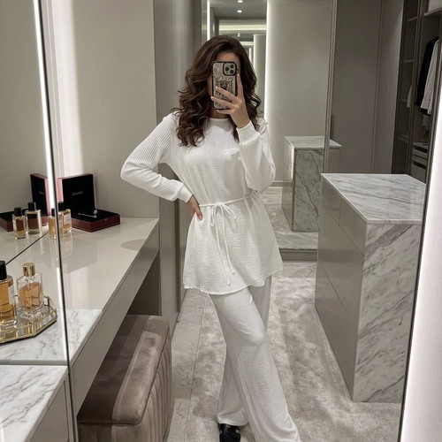 Women's Italian set new, white, sizes Medium and Large
