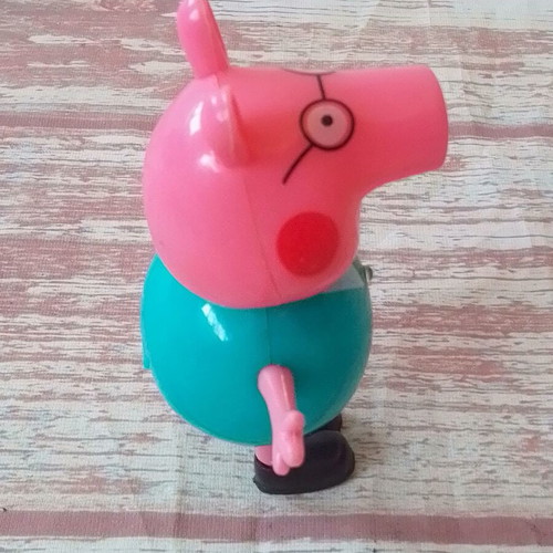 Peppa Pig Daddy Figure used with laser light