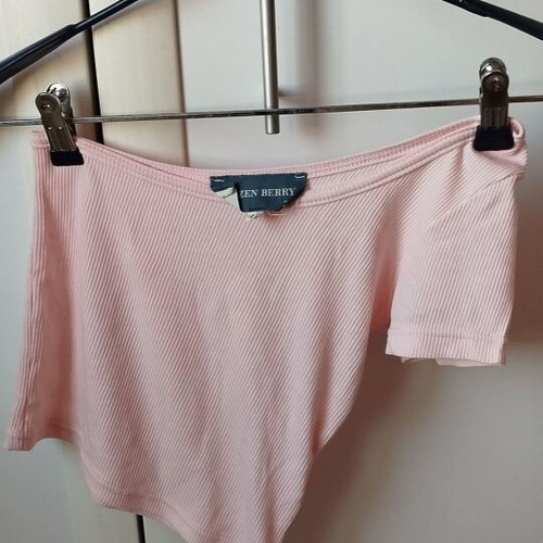 One Sleeve Shirt Pink Size S Like New