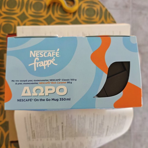 Nescafé Frappé set with Classic 100g, Rich Caramel 95g and stainless steel mug 350ml