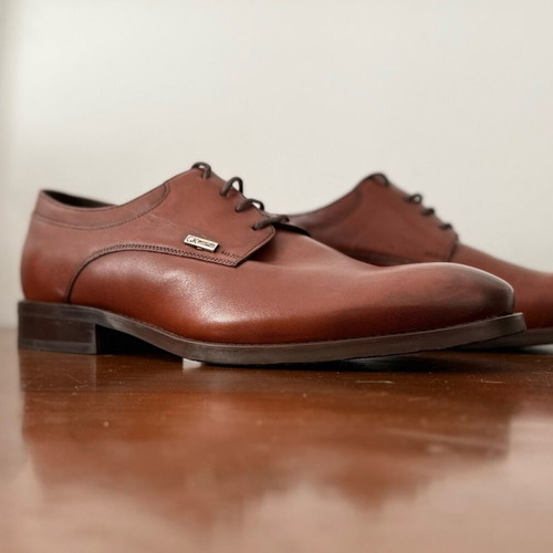 Guy Laroche Men's Derby Shoes like new, size 40, tan-brown