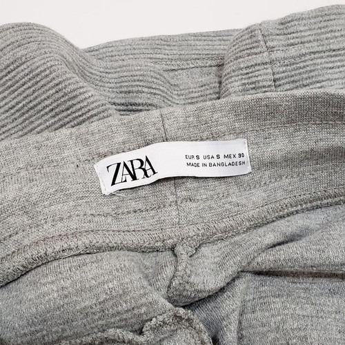 Zara men's knitted shorts bermuda cotton like new, size S-M, gray