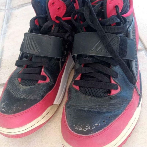 Jordan Air athletic shoes used, size 41, red
