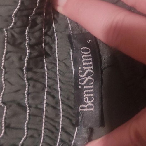 Benissimo khaki pants with elastic waist used, size S