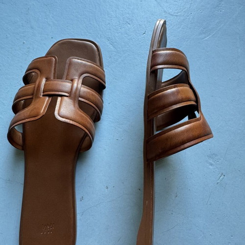 H&M Brown Square Sandals size 38 like new