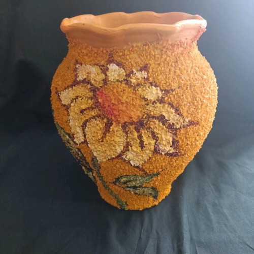 Handmade clay vase used in good condition