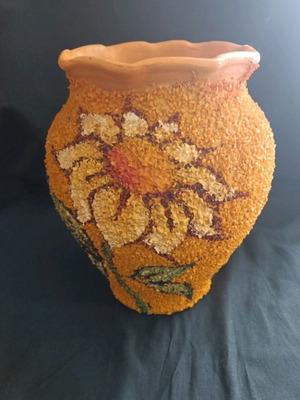 Handmade clay vase used in good condition