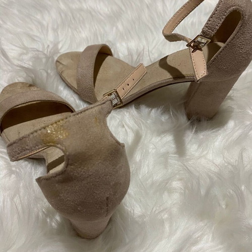Bozikis sandals used No36, 9cm heel, beige