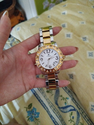 Vogue women's watch like new, two-tone gold and silver