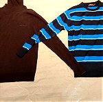  2 x Ανδρικά πλεκτά μπλουζακια Pierre Cardin Small