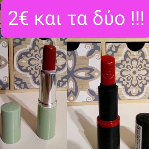 Essence and other lipsticks like new, red