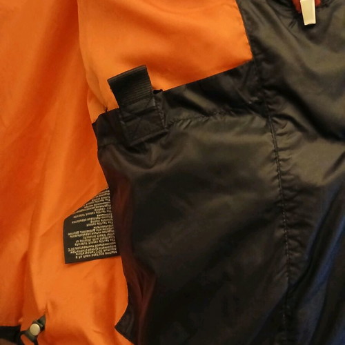 Blessed by Mareiano men's jacket XL like new, waterproof, black orange