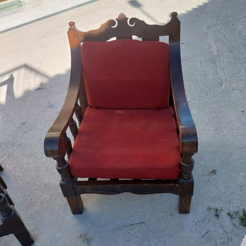 Monastic three-seat sofa with armchair used
