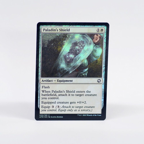 Paladin's Shield Foil card near mint, Adventures in the Forgotten Realms