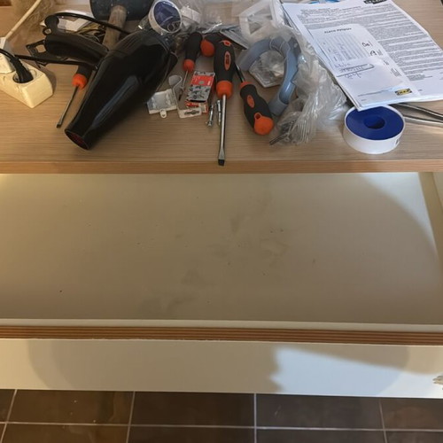 Girls' children's room like new with bed, nightstand, dresser and wall shelf