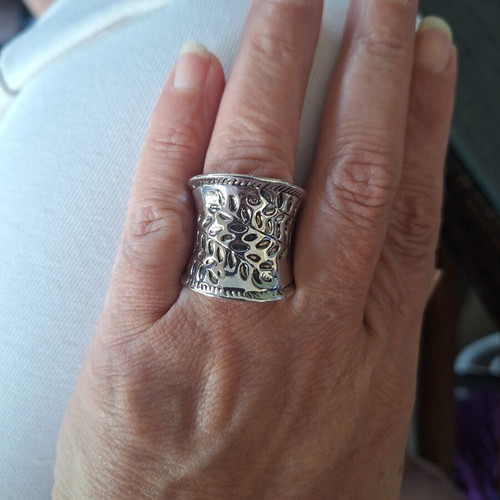 Abysse silver ring new, size 8