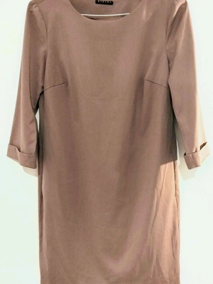 Sisley Espresso Dress σαν καινούργιο, μέγεθος Medium, μπεζ-καφέ