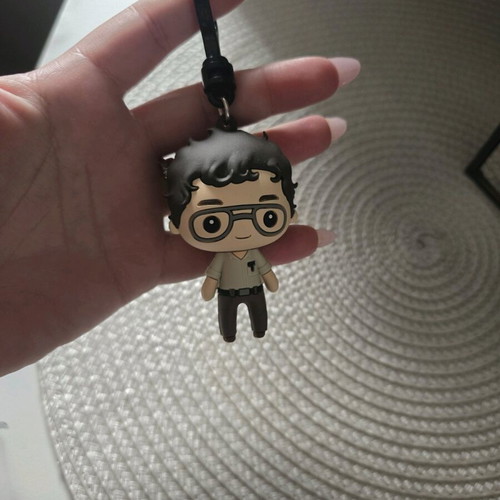 Stranger Things Alexei Funko keychain like new, black and white