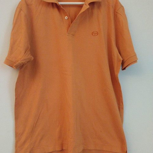 Sergio Tacchini men's polo shirt XL, like new, orange