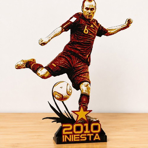 Iniesta 2010 World Cup Goal Commemorative Figure