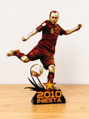 Iniesta 2010 World Cup Goal Commemorative Figure