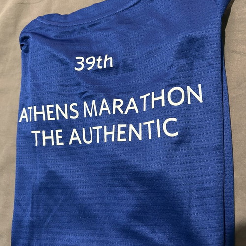 Adidas technical running tshirt new, Athens Authentic Marathon