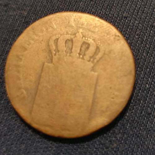 Othon 10 lepta 1846 used coin