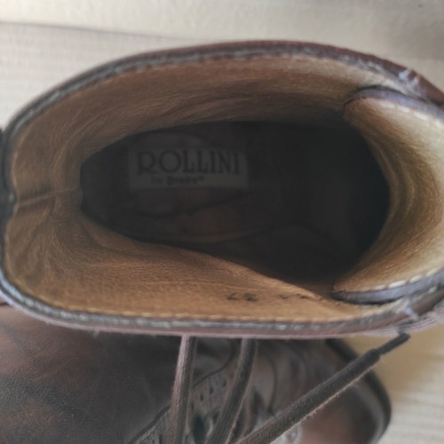 Rollini leather brown ankle boots used, size 37