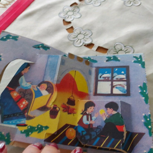 3D New Year card used from 1970