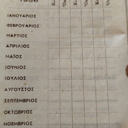 Old 1956 Pharmacy Bakakos Agenda used, collectible