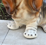 Μεγάλη κεραμική φιγούρα σκύλου Basset Hound