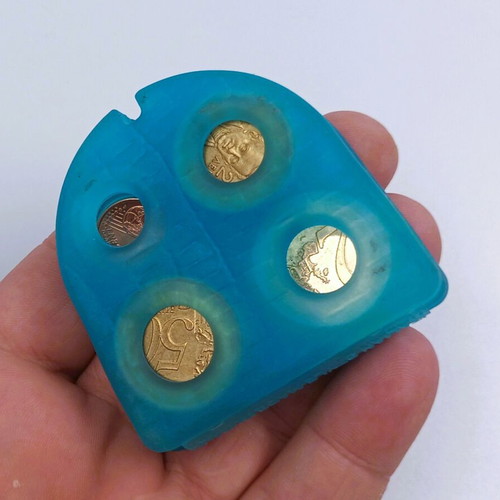Vintage Buggy Mini Byte Coin Case NOS Made in Italy