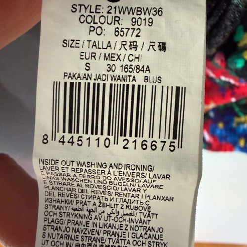 Desigual viscose women blouse size S like new, multicolor