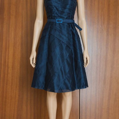 Cocktail dress Hugo Boss navy blue new with spaghetti straps