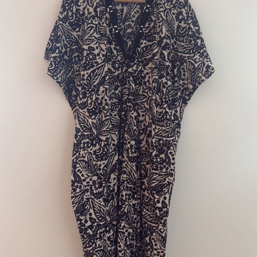 Zara long dress like new, black and white, size S