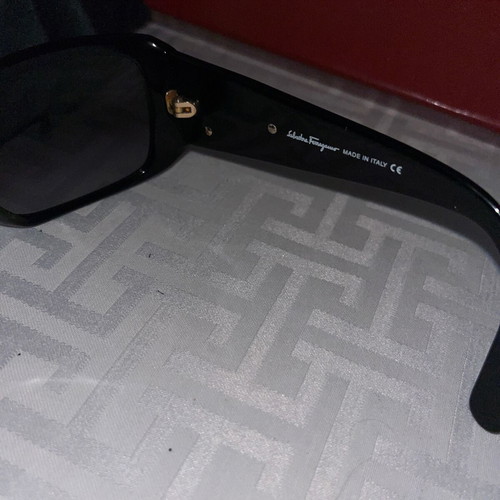 Salvatore Ferragamo sunglasses new, black with gold logo