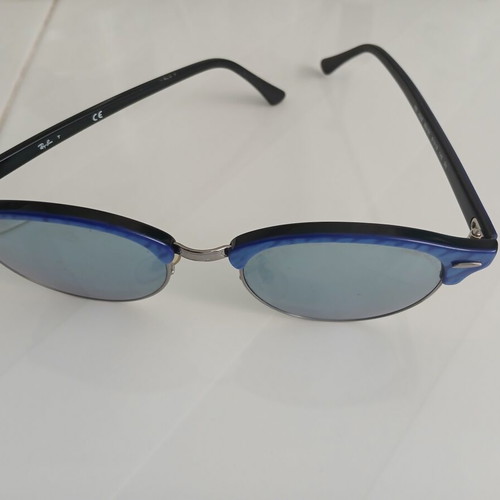 Ray Ban sunglasses small used, blue and silver