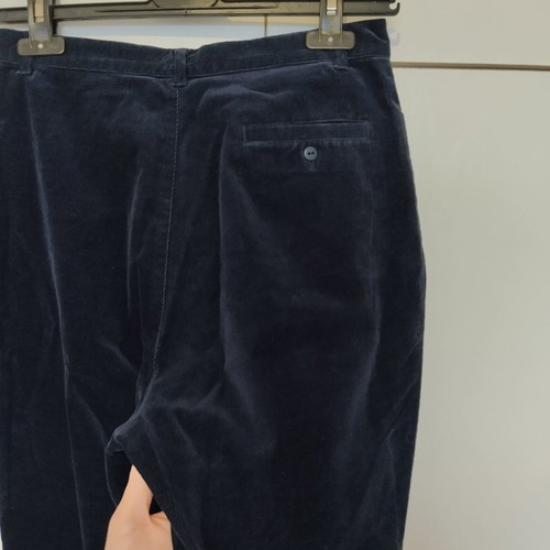 Talbots blue corduroy velvet pants used, size S