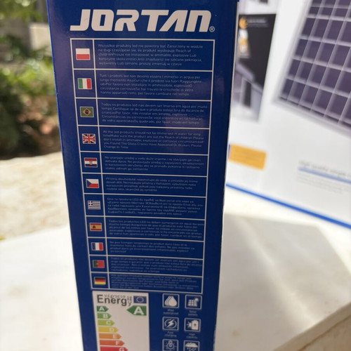 JORTAN 200W Solar Flood Light with Solar Panel new