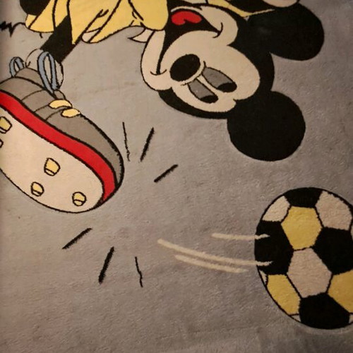 Mickey Mouse Kids Rug like new with vibrant colors