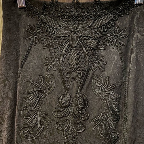 Gothic mermaid skirt 2 in 1 Punkrave used, black and red, size XS