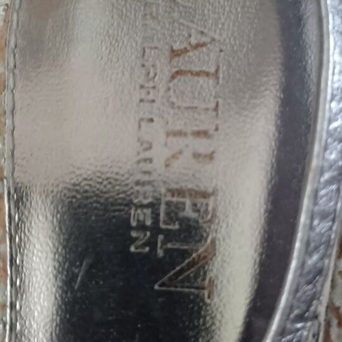 Ralph Lauren leather sandals size 37 silver used
