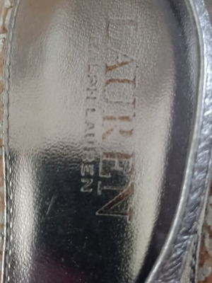 Ralph Lauren leather sandals size 37 silver used