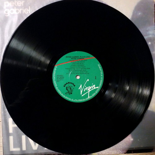 Peter Gabriel Plays Live vinyl used, rock