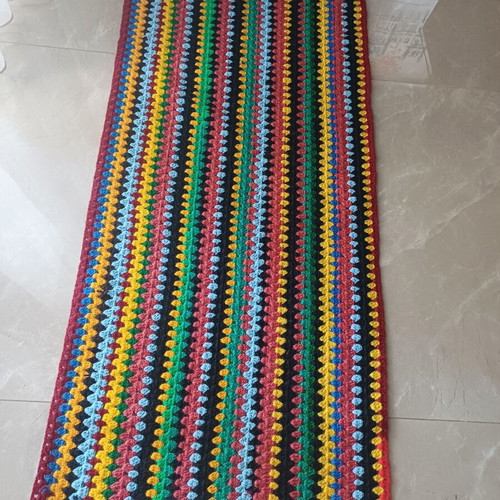 Handmade cotton knitted runner rug new