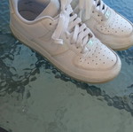White sneakers